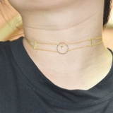 Подвеска, ожерелье, цепочка до ключиц, аксессуар, аксессуары, серебро 925 пробы