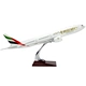 New mô hình tĩnh máy bay mô hình mô phỏng máy bay chở khách Boeing 777 Emirates 47 cm động cơ rỗng Chế độ tĩnh