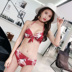 Đồ bơi nữ gợi cảm 2018 bikini mới ba mảnh đầm dài tay spa hot mùa xuân Hàn Quốc nhỏ nước hoa đồ bơi đồ tắm bikini Bikinis