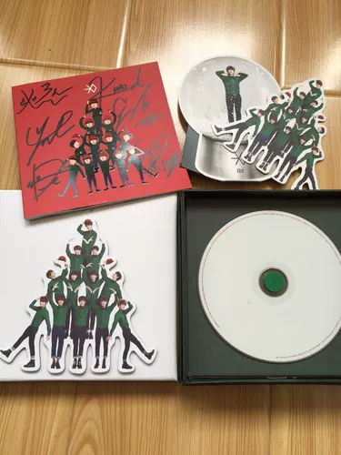 Бесплатная доставка Exo Альбом подписан в декабре Miracle China и Korean Edition Random CD+Signature Photo