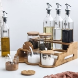 Кухня приправа коробка стеклянная герцовая бак бутылка домашний керамический резервуар масла соленый соус комбинация уксусного кастрюли