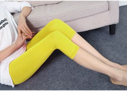 Желтая оранжевая эластичная трикотажная ткань, футболка, лонгслив, штаны