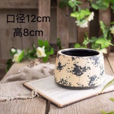 Керамические горшки 多肉红陶盆 仿古陶瓷花器 大口径粗陶盆 复古绿植盆