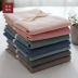 Giặt gối bông đôi 100% cotton đôi đôi kẻ sọc màu rắn nhỏ tươi 48x74 vỏ gối - Gối trường hợp goi chu u Gối trường hợp