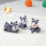 Мини -смола собачья настольная настольная настольная горшка с виппийками из пинги, чем медведь Коркака Кордонари 1