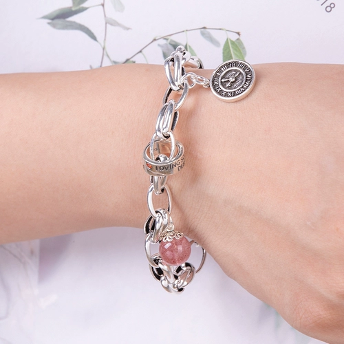 Ретро кварц, модные часы, браслет, серебро 925 пробы