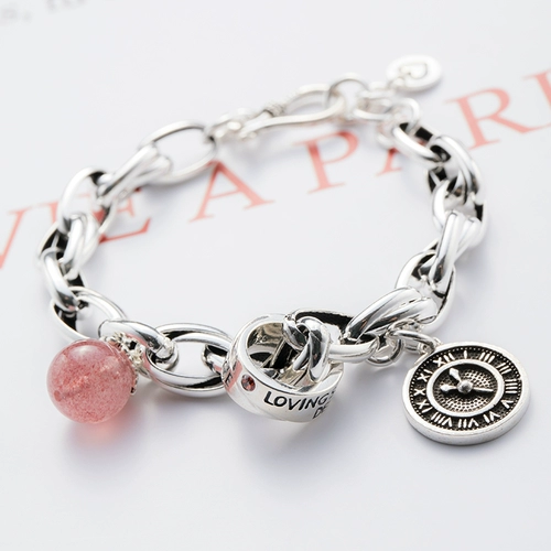 Ретро кварц, модные часы, браслет, серебро 925 пробы