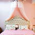 Công chúa Hàn Quốc giường đôi crepe 幔 đẹp muỗi net Châu Âu lãng mạn giường 幔 vương miện khung trang trí giường rèm Bed Skirts & Valances