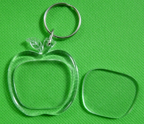 Брелок, пластиковая прозрачная индивидуальная фоторамка, делается под заказ