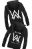Alan Walker áo len Zip Hoodie Alan Walker với áo khoác DJ áo khoác hoodie có dây kéo Áo len