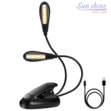 Светодиодное портативное чтение для путешествий, полочное освещение с зарядкой, освещение для пианино, Amazon, защита глаз