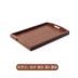 Nhật Bản khay gỗ hình chữ nhật khay trà khay khay gỗ hộ gia đình khay đĩa tấm có tay cầm - Tấm đĩa gỗ tròn Tấm