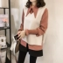 Phụ nữ mùa thu 2018 phiên bản Hàn Quốc mới của áo rộng size rộng mút áo sơ mi dài tay mập mạp với áo hai dây áo sơ mi công sở nữ Áo sơ mi dài tay