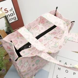 Мультяшная двухэтажная водонепроницаемая портативная сумка для ланча с молнией подходит для мужчин и женщин, сумка для еды