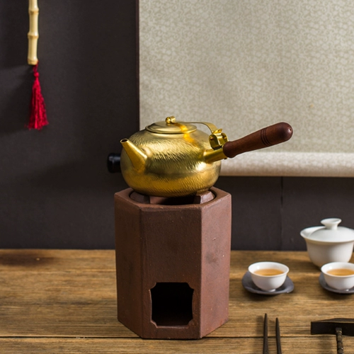 Медный латунный заварочный чайник, чайный сервиз, «сделай сам», увеличенная толщина
