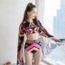 Shu Man 2018 áo tắm mới của phụ nữ bikini ba mảnh ngực nhỏ tập hợp áo tắm mỏng mảnh khảnh gợi cảm 18007 - Bộ đồ bơi hai mảnh