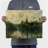 Van Gogh Monet Passasisovo и другие ностальгические коллекции рисунок ретро -масля на бумаге для кожи.