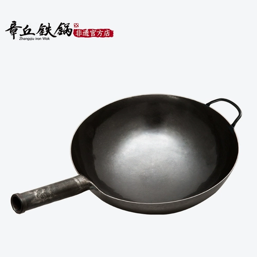 Zhangqiu Iron Pot Официальный флагманский флагман подлинного старомодного дома -фрэд -кулинарный горшок ручной работы ручной работы ручной работы ручной работы