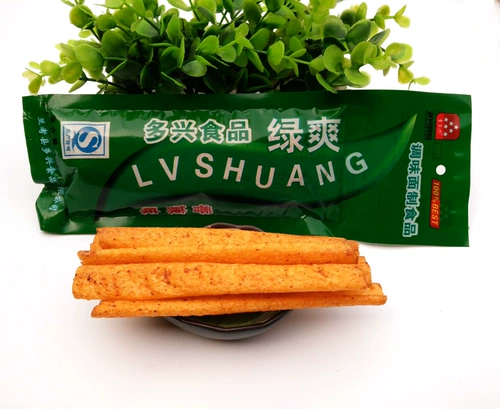 Du Xing Green Spicy Bar Spicy Film 13G*60 Сумки 8090 Детский детства Ностальгические пряные закуски сетка красные закуски
