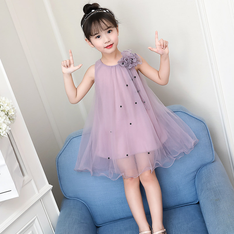 女童夏装连衣裙2018新款潮中大童童装女孩公主裙夏季儿童洋气裙子