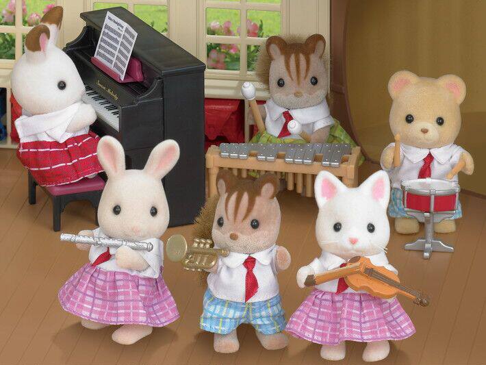 Япония EPOCH лес семья игрушка SYLVANIAN FAMILIES школа музыка Уилл установите