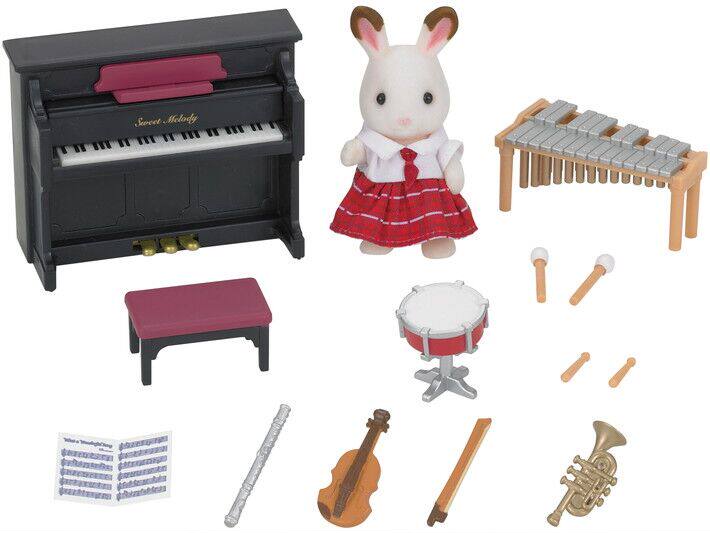 Япония EPOCH лес семья игрушка SYLVANIAN FAMILIES школа музыка Уилл установите