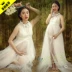 Phụ nữ mang thai ảnh quần áo 2019 mới váy ren Hàn Quốc Quần áo ảnh mẹ chụp ảnh phụ nữ mang thai chụp ảnh quần áo