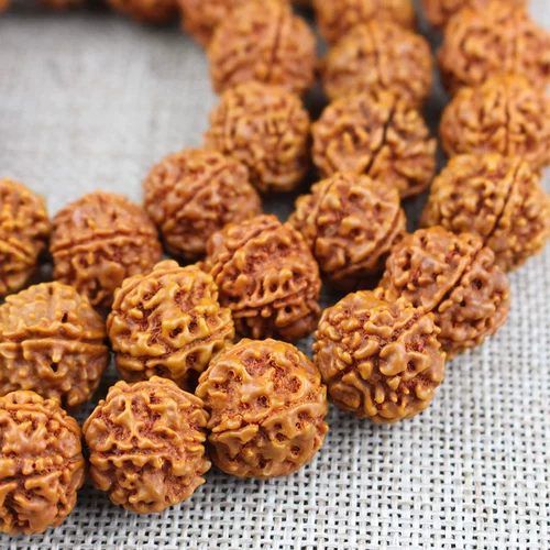 Четки бодхи, подвеска, портативная ручка, четки из круглых бусин, ожерелье из грецкого ореха подходит для мужчин и женщин, 54 шт