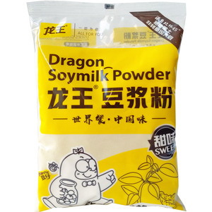 龙王豆浆粉早餐商用速溶豆粉原味甜豆浆粉商用大袋装480g龙王包邮