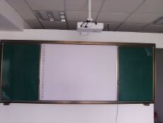 Зеленая Доска 专业定制电子白板,液晶一体机配套使用的推拉型组合绿板hms-4000b