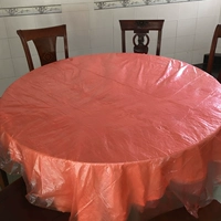 Khăn trải bàn dùng một lần nhà hàng khách sạn bàn ăn tròn hình chữ nhật hộ gia đình dã ngoại màng nhựa dày khăn trải bàn không thấm nước - Các món ăn dùng một lần túi đựng thực phẩm