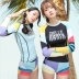 Hàn Quốc OZZIE quần khô nhanh quần nữ mùa xuân áo tắm nóng phù hợp với quần bơi đi biển góc kỳ nghỉ chống đi - Quần bãi biển