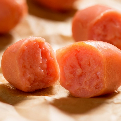 Multi -Pork Jujube 20 пакетов ингредиентов колбасы ветчины, фаршированные колбасы Мини -буллет -колбаса каждая маленькая содержит 2