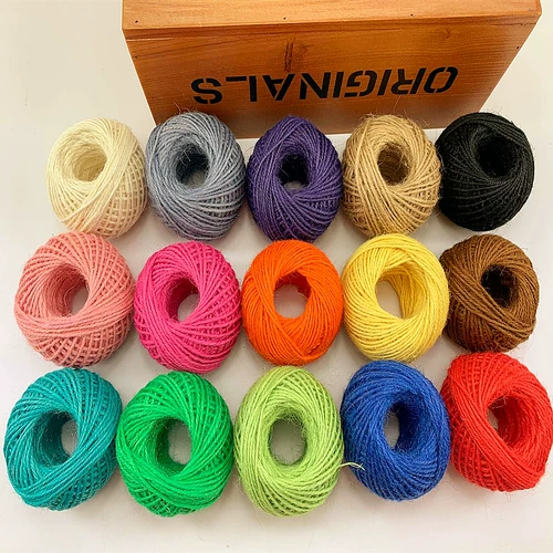 Colorcus веревка веревка DIY тонкая толстая ручная вязаная веревка декоративная линия линии линии линии цвета материал ретро стиль