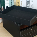 Кожаный настольный офис поставляет файловый шкаф для получения шкафа коробки A4 Ящик для бумажных пояс