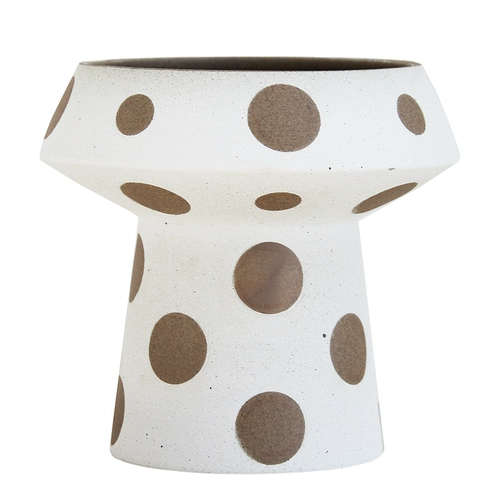 Wooken Original Dot Ceramic Flowerpot с двойным использованием высокого качества ожога матовая глазурь Керамическая горшка свиная полифоническая творческая творческая инса