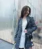 2018 đầu mùa thu kẻ sọc mới phù hợp với nhỏ nữ eo retro Hàn Quốc phiên bản của tính khí trong đoạn dài giản dị máy cẩn thận áo khoác bộ vest nữ Business Suit