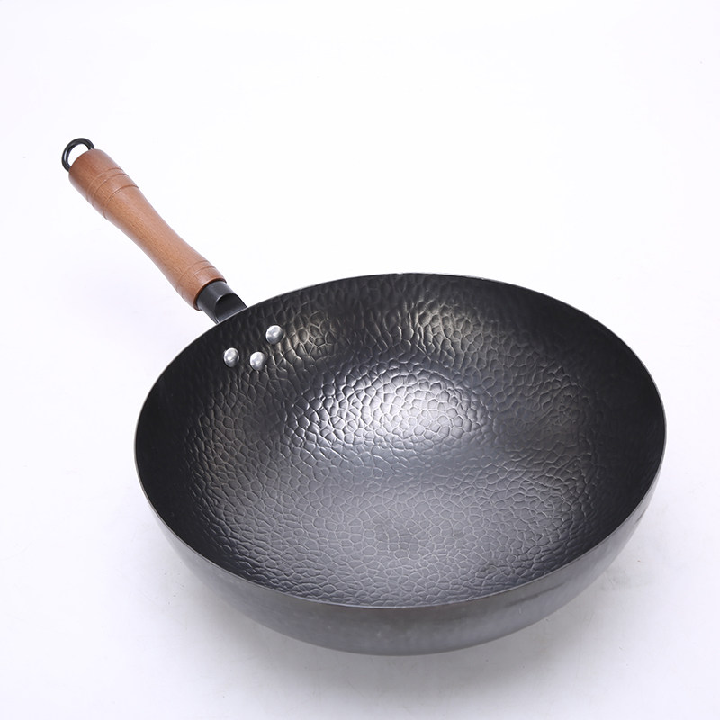 章丘铁锅炒锅不粘锅燃气灶电磁炉马勺锅