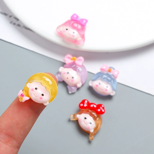 Мультяшный кремовый чехол для телефона с бантиком, набор материалов ручной работы, барсетка, аксессуар для волос с аксессуарами, «сделай сам»