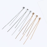 Медная цепь, серьги, подвеска, клипсы, набор материалов ручной работы, аксессуар для сумки, поделки ручной работы