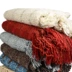 Sofa chăn len chăn Mỹ giải trí chăn văn phòng nap chăn mô hình phòng thảm khăn tua chăn - Ném / Chăn Ném / Chăn