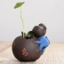 Sáng tạo màu tím cát lợn khỉ trà pet bình thủy canh cây chậu hoa kệ hoa trang trí nhà để bàn trang trí - Vase / Bồn hoa & Kệ