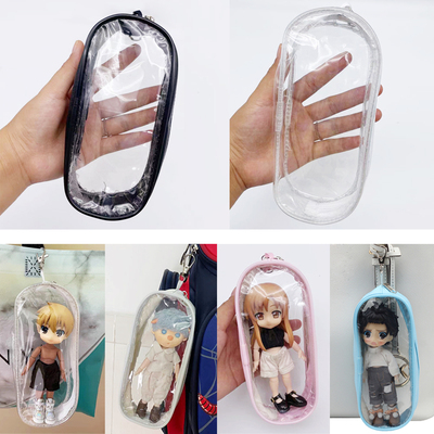 taobao agent Mini transparent bag can be installed with OB11/12 points bjd doll dod gift package doll bag out of bag baby shoes