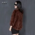 2018 giải phóng mặt bằng khuyến mãi mới 獭 lông thỏ lông lông ngắn Hàn Quốc phiên bản của lỏng kích thước lớn nữ mùa mỏng áo lông thú cao cấp Faux Fur