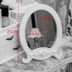 Sáng tạo nội thất sân vườn Hàn Quốc màu trắng chạm khắc dễ thương gương trang điểm Gương máy tính để bàn Gương nhỏ đẹp Gương trang điểm - Gương