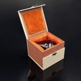 Литературный ретро хлопок Mainer Full -Fans, квадратная среда, простой фиолетовый фарфоровый фарфоровый антиквариат Brocade Box