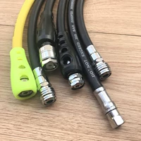 Aquatec Dive -Thrymeter высокий давление трубки с высоким давлением с высоким давлением двухуровневого дыхательного регулятора головы с низким давлением.