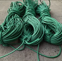 Зеленая нейлоновая бельевая веревка, пакет, палатка, 7мм