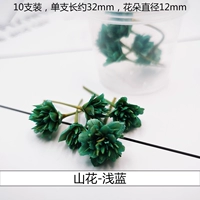 Трехмерные высушенные цветочные горы цветы голубые (10 цветов)