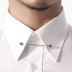 Áo sơ mi cổ dài tay nam Kawasawa 2019 Hàn Quốc Slim Light Business Solid Color Anti-Wrinkle Shirt Wide Collar Micro-Blashing - Áo áo tay dài Áo